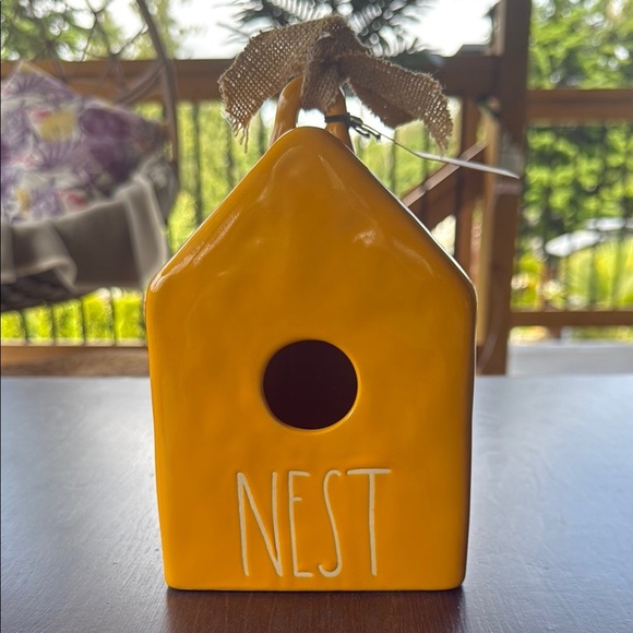 RAE DUNN Artisan Collection | ‘ NEST’ Ceramic Bird House - Picture 1 of 5